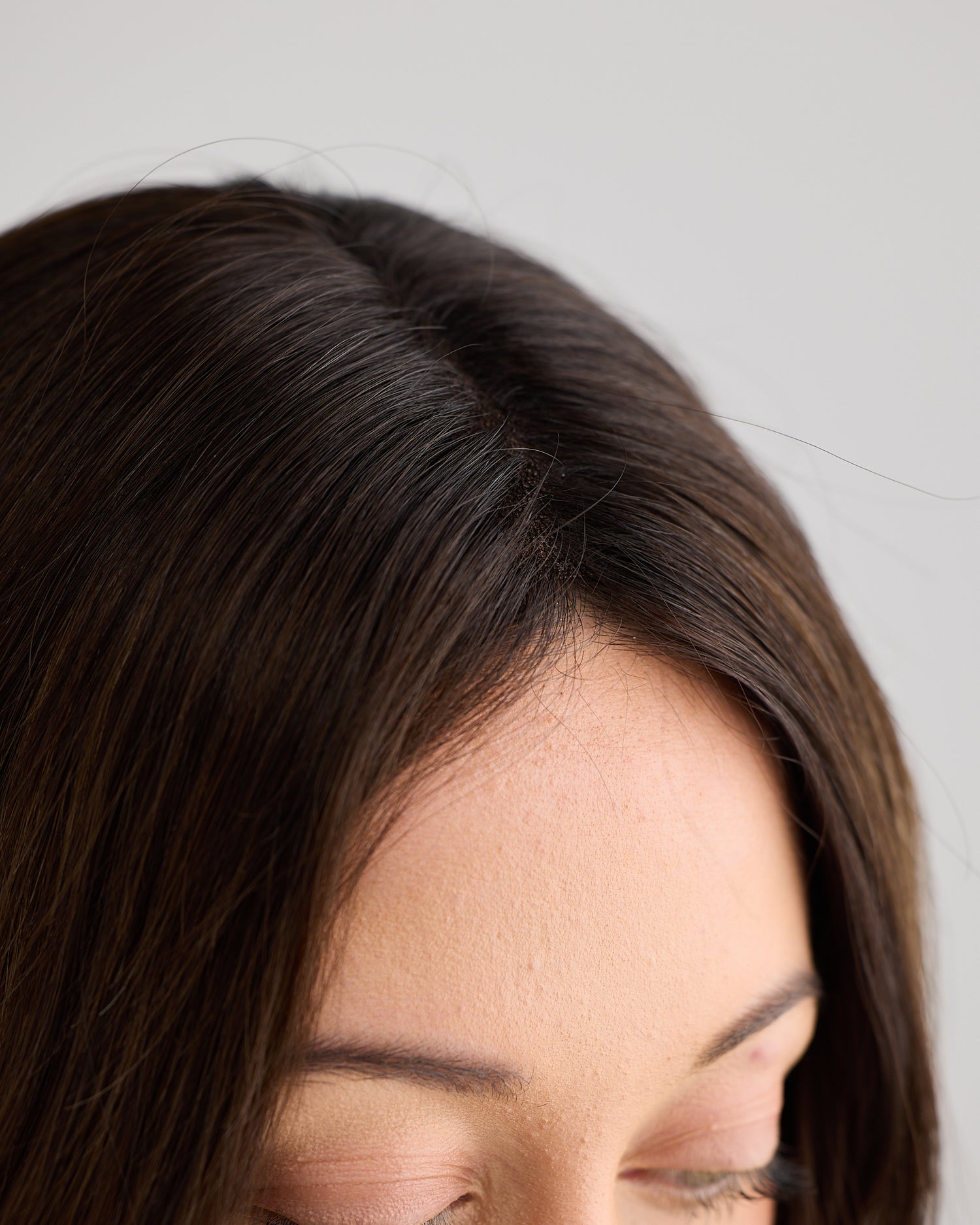 BRUNETTE GLOW // LACE TOPPER // 16 INCHES // 7x7 CAP