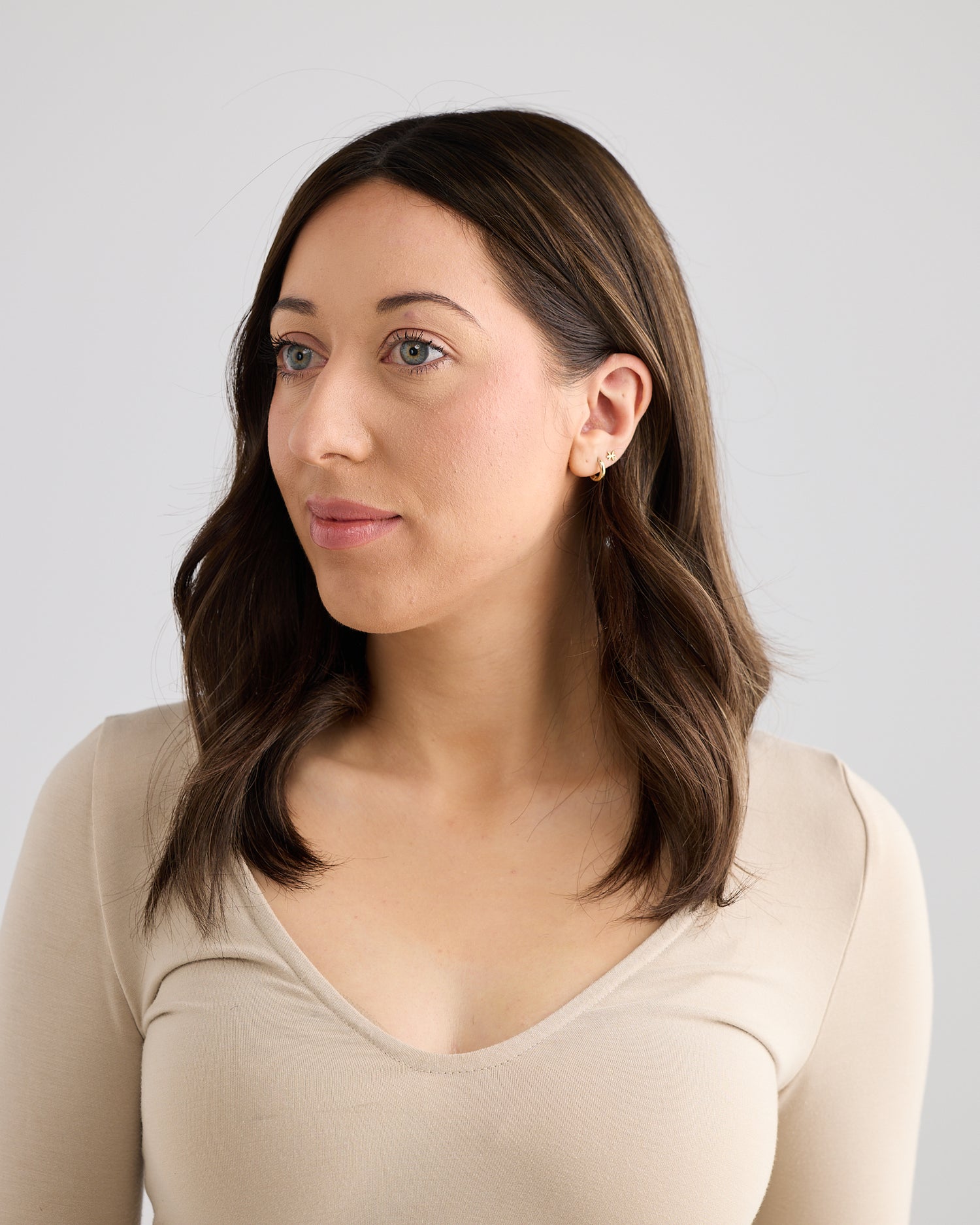 BRUNETTE GLOW // LACE TOPPER // 16 INCHES // 8x8 CAP