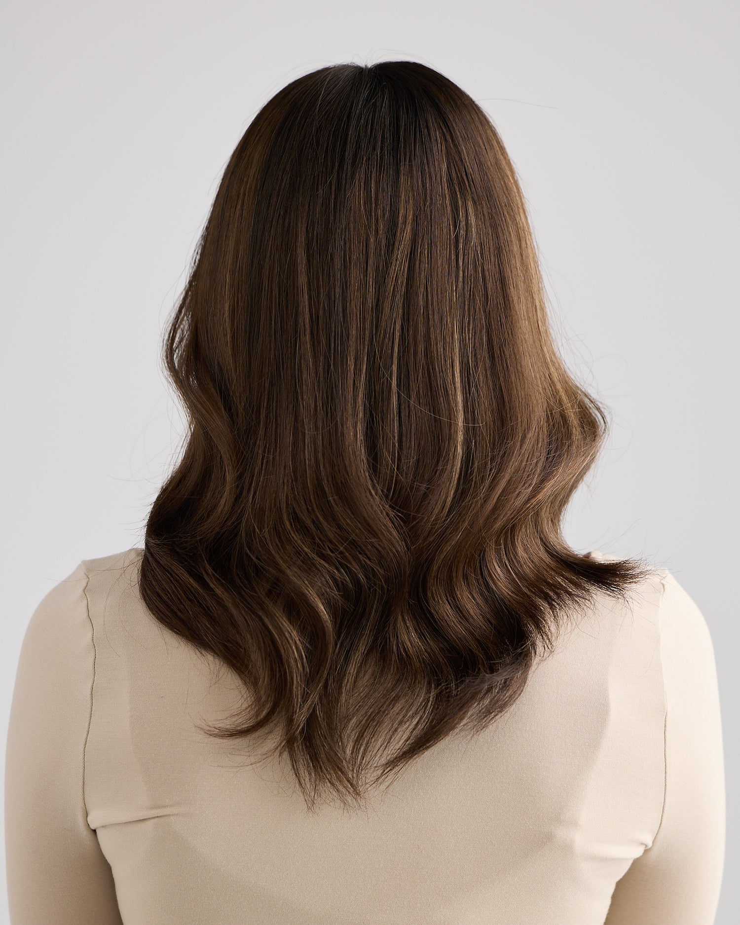 BRUNETTE GLOW // LACE TOPPER // 16 INCHES // 8x8 CAP