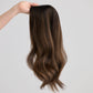 BRUNETTE GLOW // LACE TOPPER // 16 INCHES // 8x8 CAP
