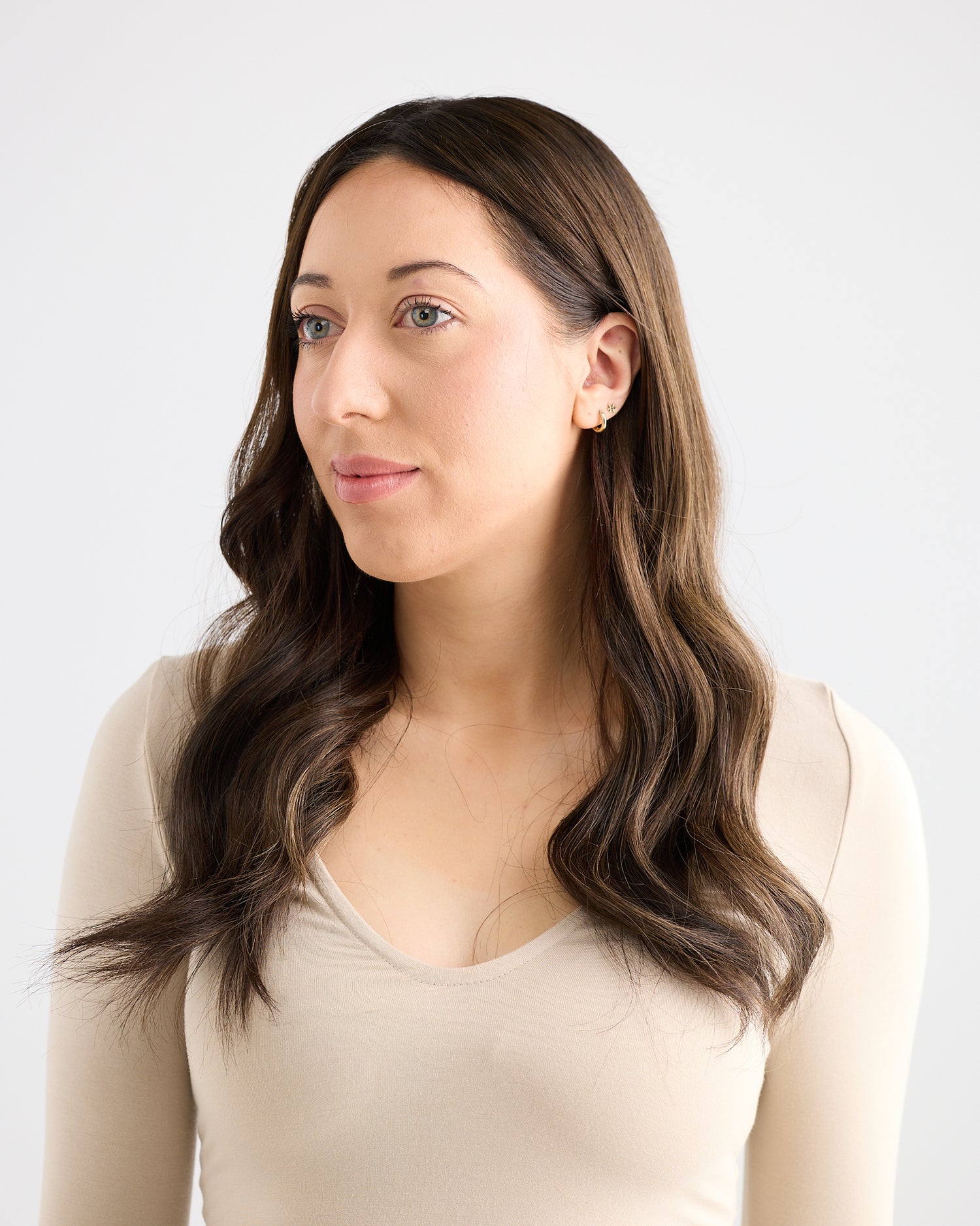 BRUNETTE GLOW // LACE TOPPER // 20 INCHES // 8x8 CAP