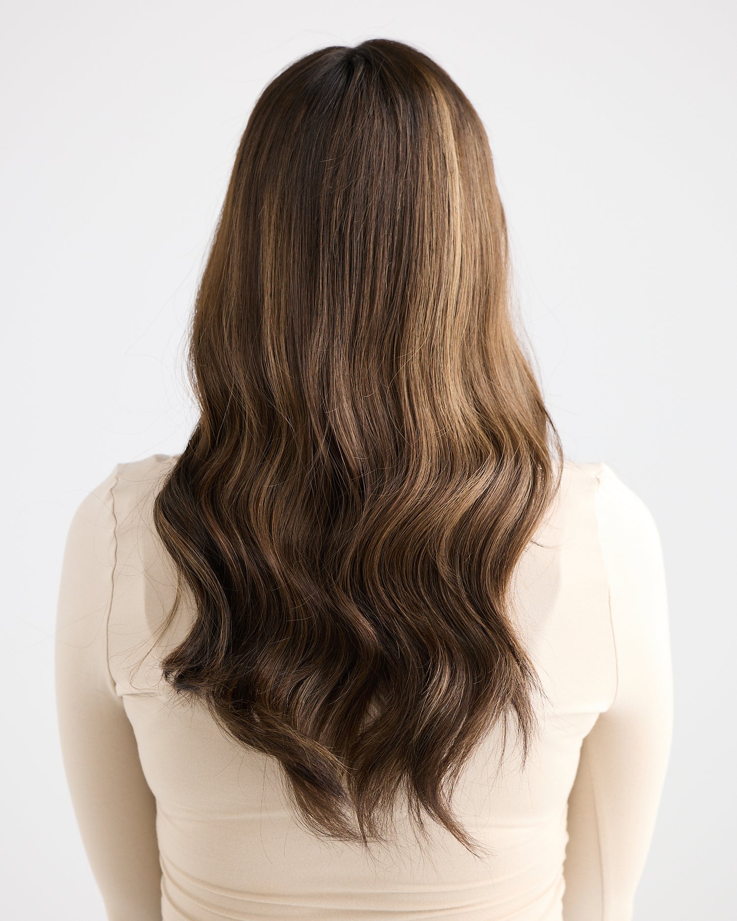 BRUNETTE GLOW // LACE TOPPER // 20 INCHES // 8x8 CAP