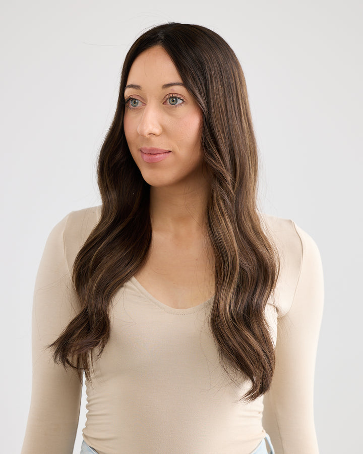 SOFT ESPRESSO // LACE TOPPER // 24 INCHES // 8x8 CAP