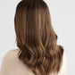 DARK HIGHLIGHTED BRUNETTE // LACE TOPPER // 18 INCHES // 8x8 CAP