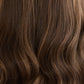 DARK HIGHLIGHTED BRUNETTE // LACE TOPPER // 18 INCHES // 8x8 CAP