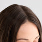 DARK HIGHLIGHTED BRUNETTE // LACE TOPPER // 20 INCHES // 8x8 CAP