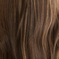 DARK HIGHLIGHTED BRUNETTE // LACE TOPPER // 20 INCHES // 8x8 CAP