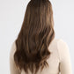 DARK HIGHLIGHTED BRUNETTE // LACE TOPPER // 20 INCHES // 8x8 CAP