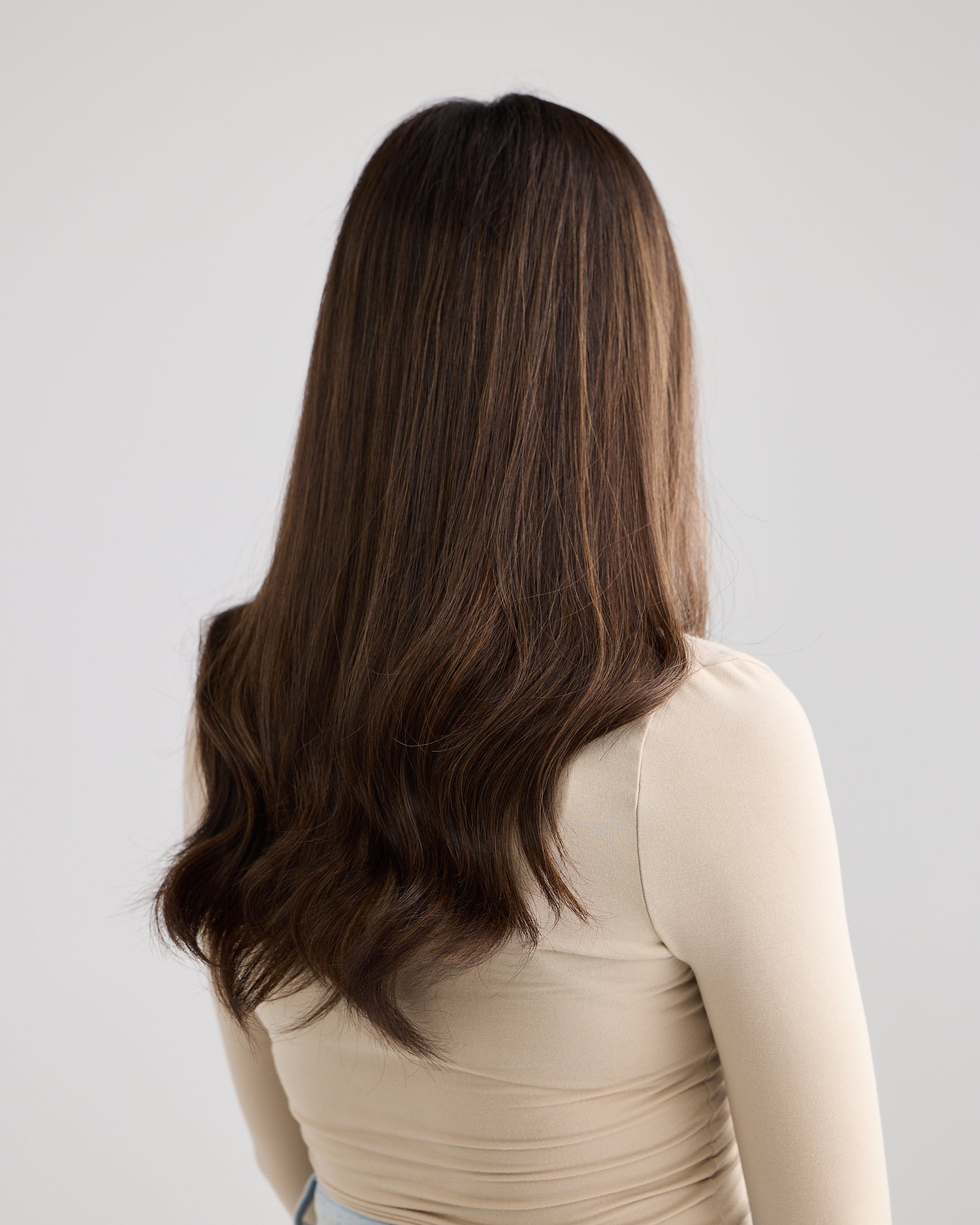 BRUNETTE GLOW // LACE TOPPER // 20 INCHES // 8x8 CAP