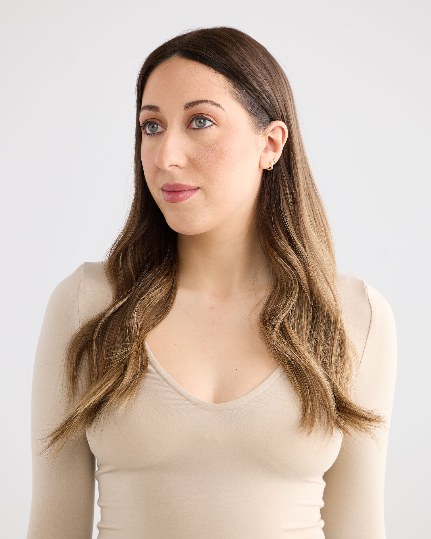 MOCHA BALAYAGE // LACE TOPPER // 20 INCHES // 8x8 CAP