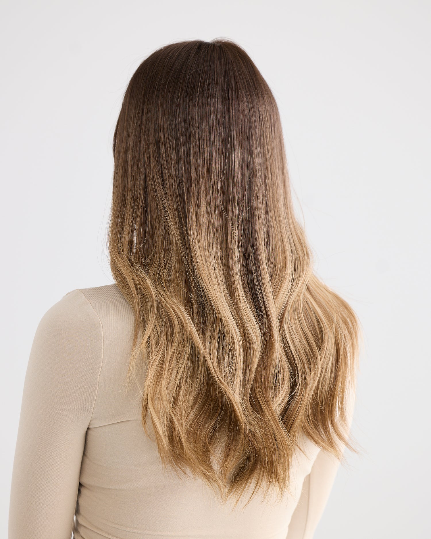 MOCHA BALAYAGE // LACE TOPPER // 20 INCHES // 8x8 CAP