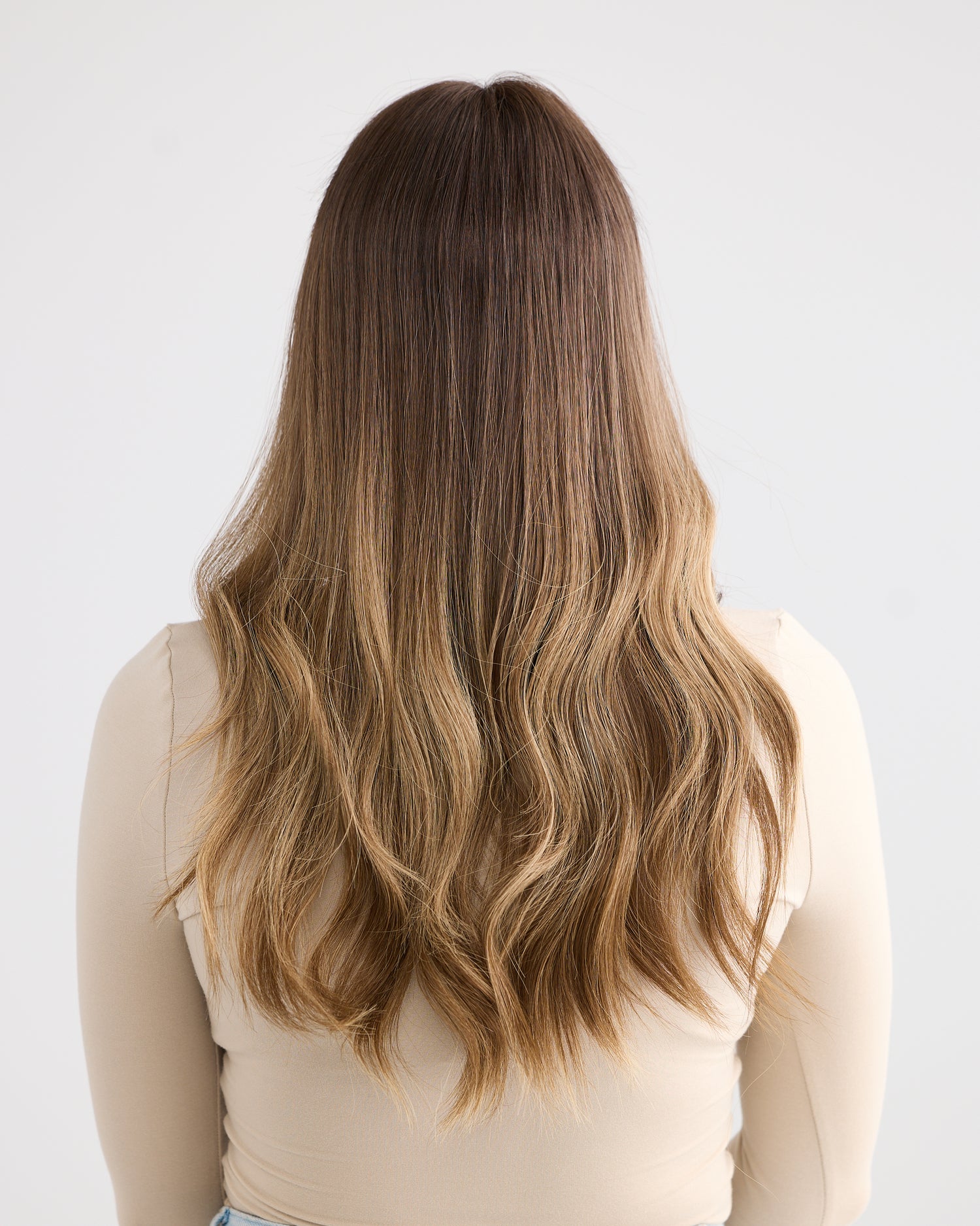 MOCHA BALAYAGE // LACE TOPPER // 20 INCHES // 8x8 CAP
