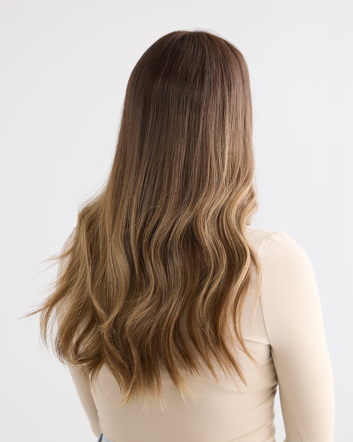 MOCHA BALAYAGE // LACE TOPPER // 20 INCHES // 8x8 CAP