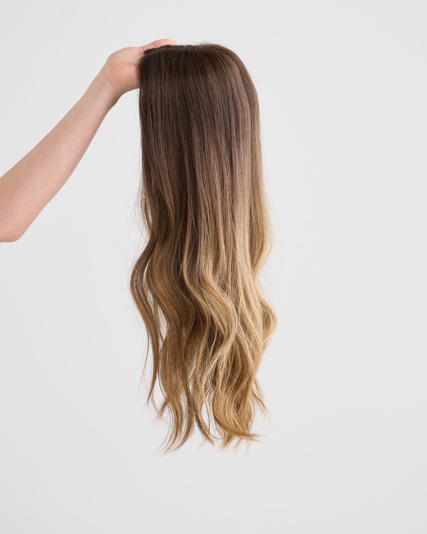 MOCHA BALAYAGE // LACE TOPPER // 20 INCHES // 8x8 CAP