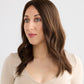 SOFT HIGHLIGHTED BRUNETTE // LACE TOPPER // 16 INCHES // 8x8 CAP