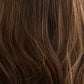 SOFT HIGHLIGHTED BRUNETTE // LACE TOPPER // 18 INCHES // 8x8 CAP