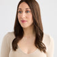 SOFT HIGHLIGHTED BRUNETTE // LACE TOPPER // 18 INCHES // 8x8 CAP