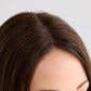 SOFT HIGHLIGHTED BRUNETTE // LACE TOPPER // 18 INCHES // 8x8 CAP