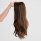 SOFT HIGHLIGHTED BRUNETTE // LACE TOPPER // 18 INCHES // 8x8 CAP