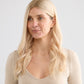BARELY BLONDE // LACE TOPPER // 20 INCHES // 7x7 CAP