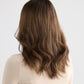DARK HIGHLIGHTED BRUNETTE // LACE TOPPER // 18 INCHES // 8x8 CAP