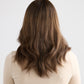 DARK HIGHLIGHTED BRUNETTE // LACE TOPPER // 18 INCHES // 8x8 CAP