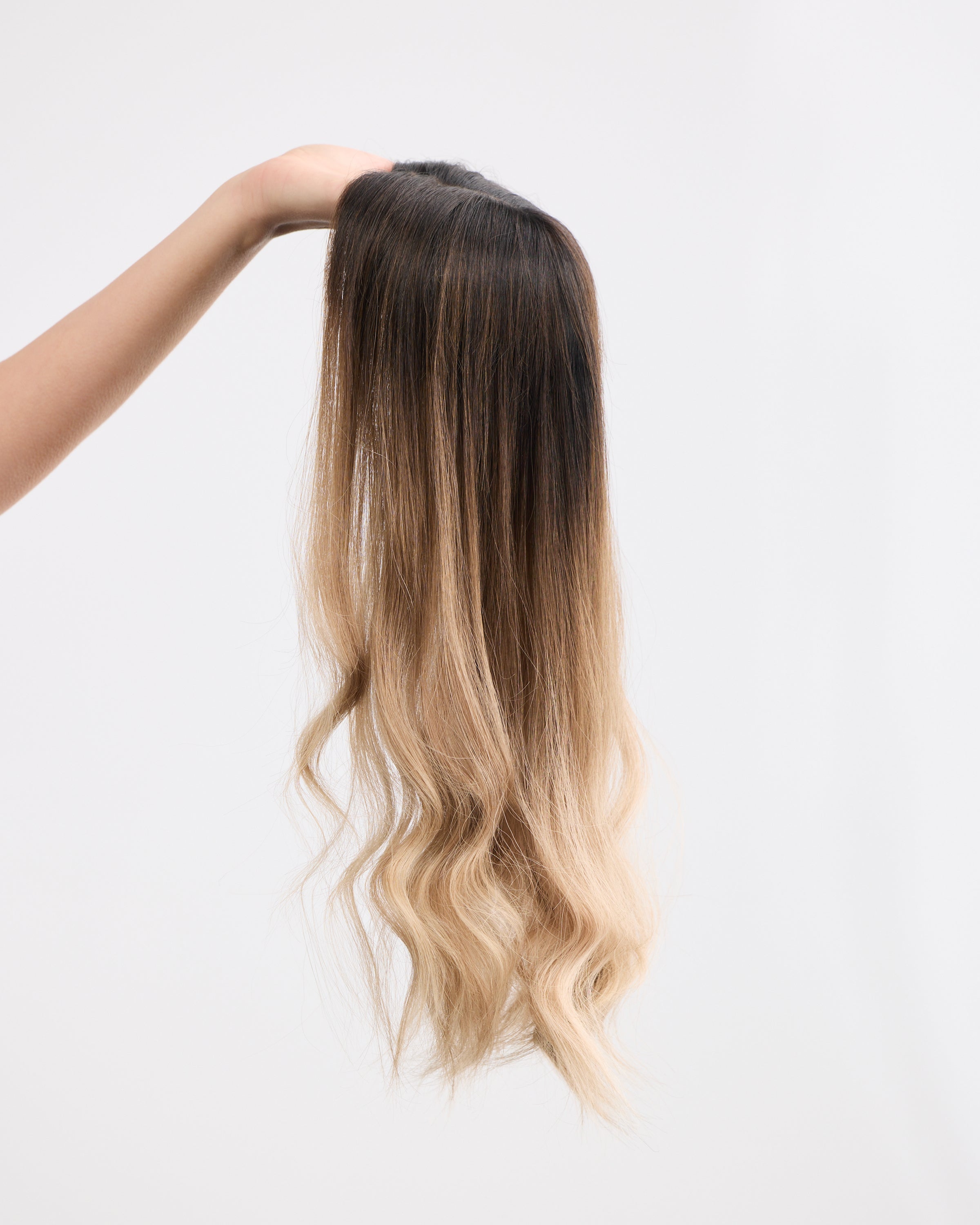 DARKEST BLONDE BALAYAGE // LACE TOPPER