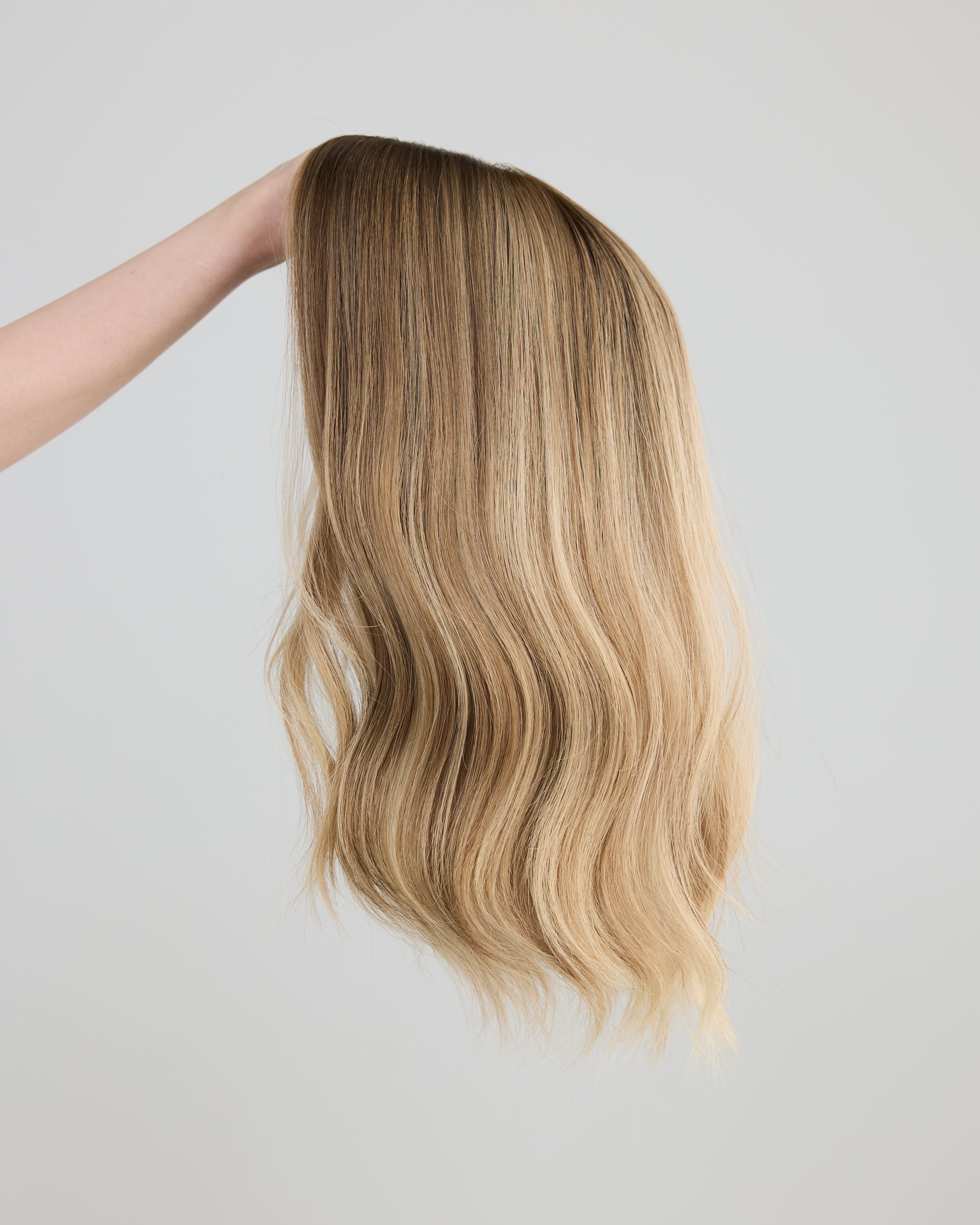 Mushroom Blonde - 7x7 / 16 inch // Exclusive Silk Topper