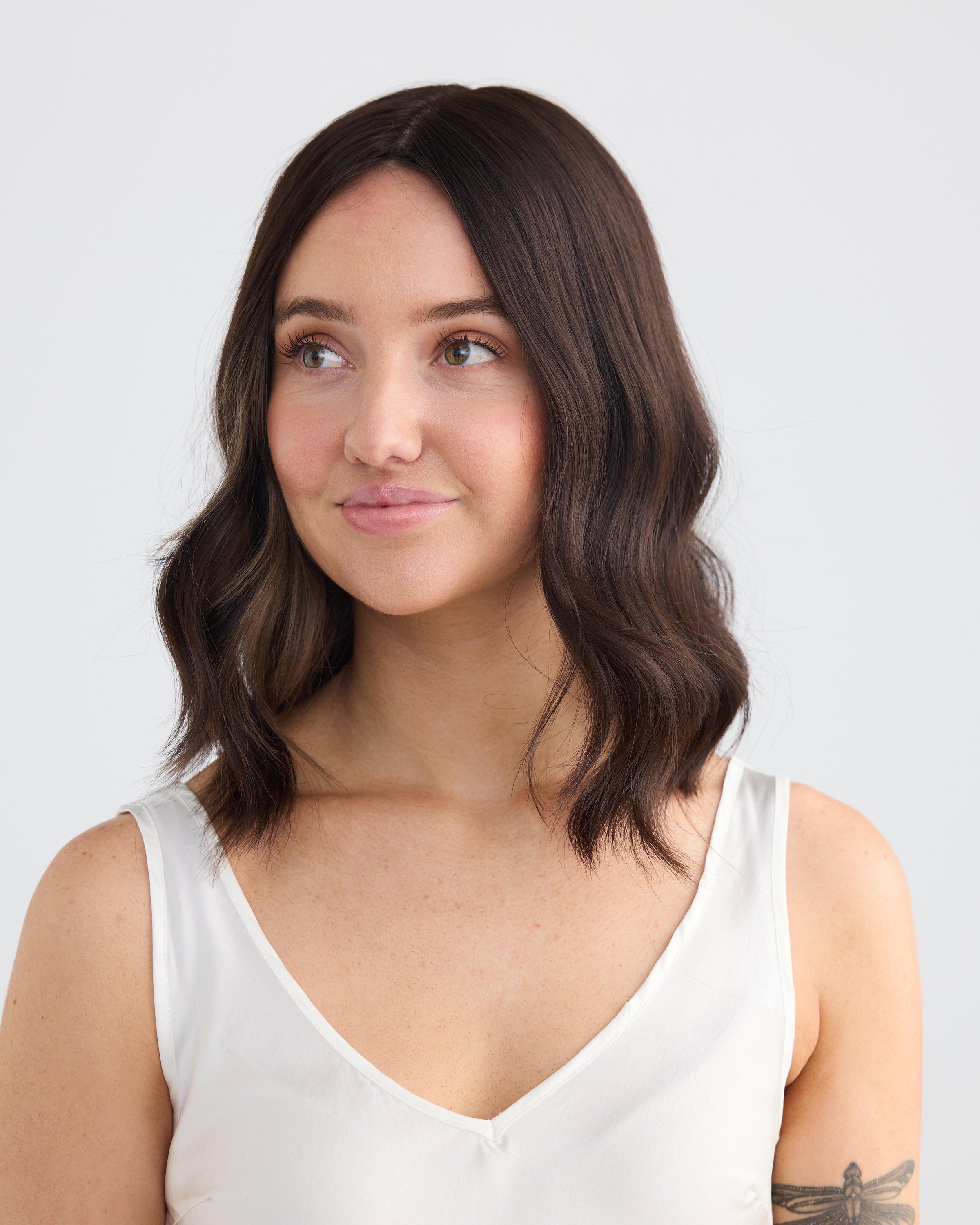 Natural Darkest Brunette // Lusta Silk Topper