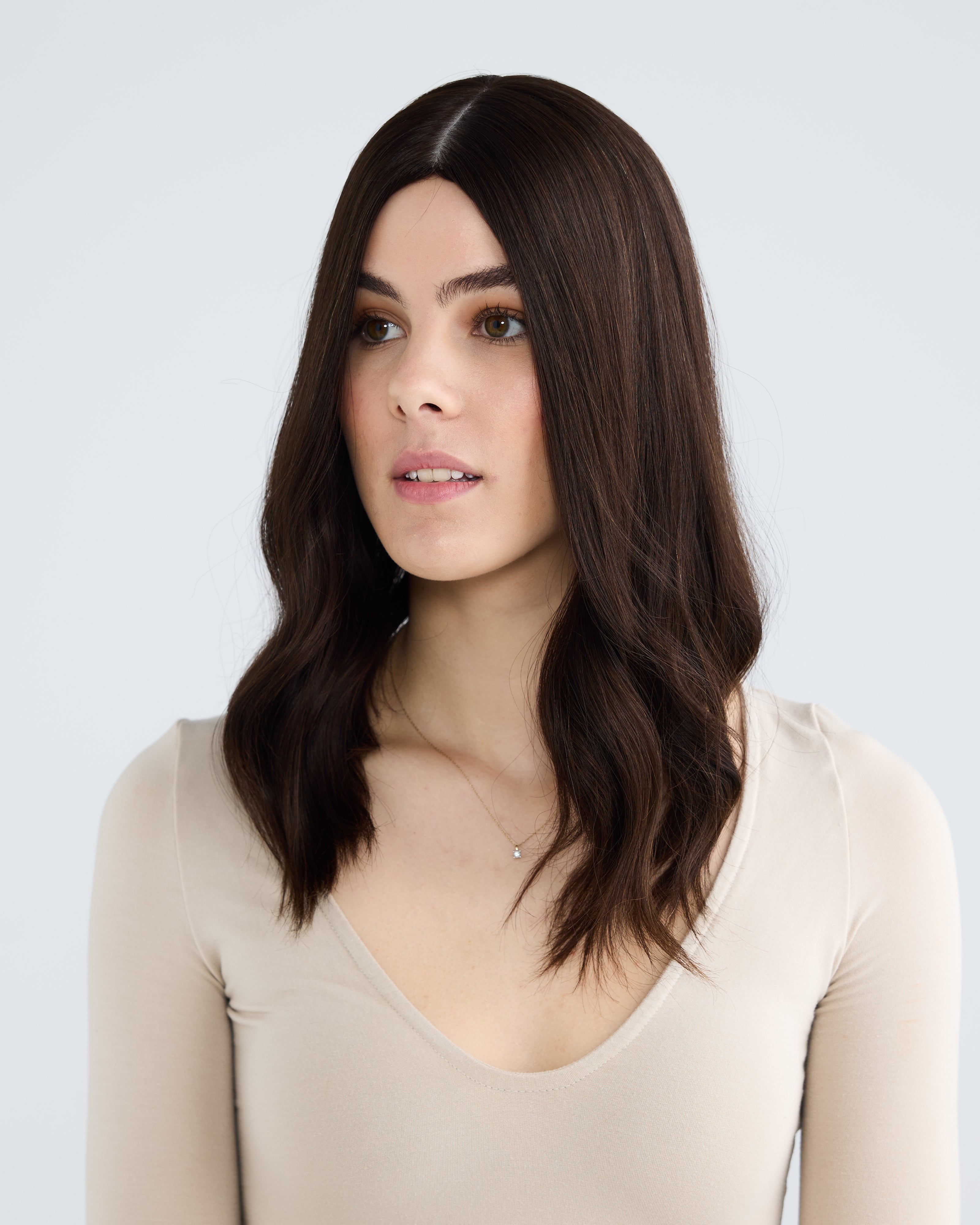 Natural Darkest Brunette // Silk Topper