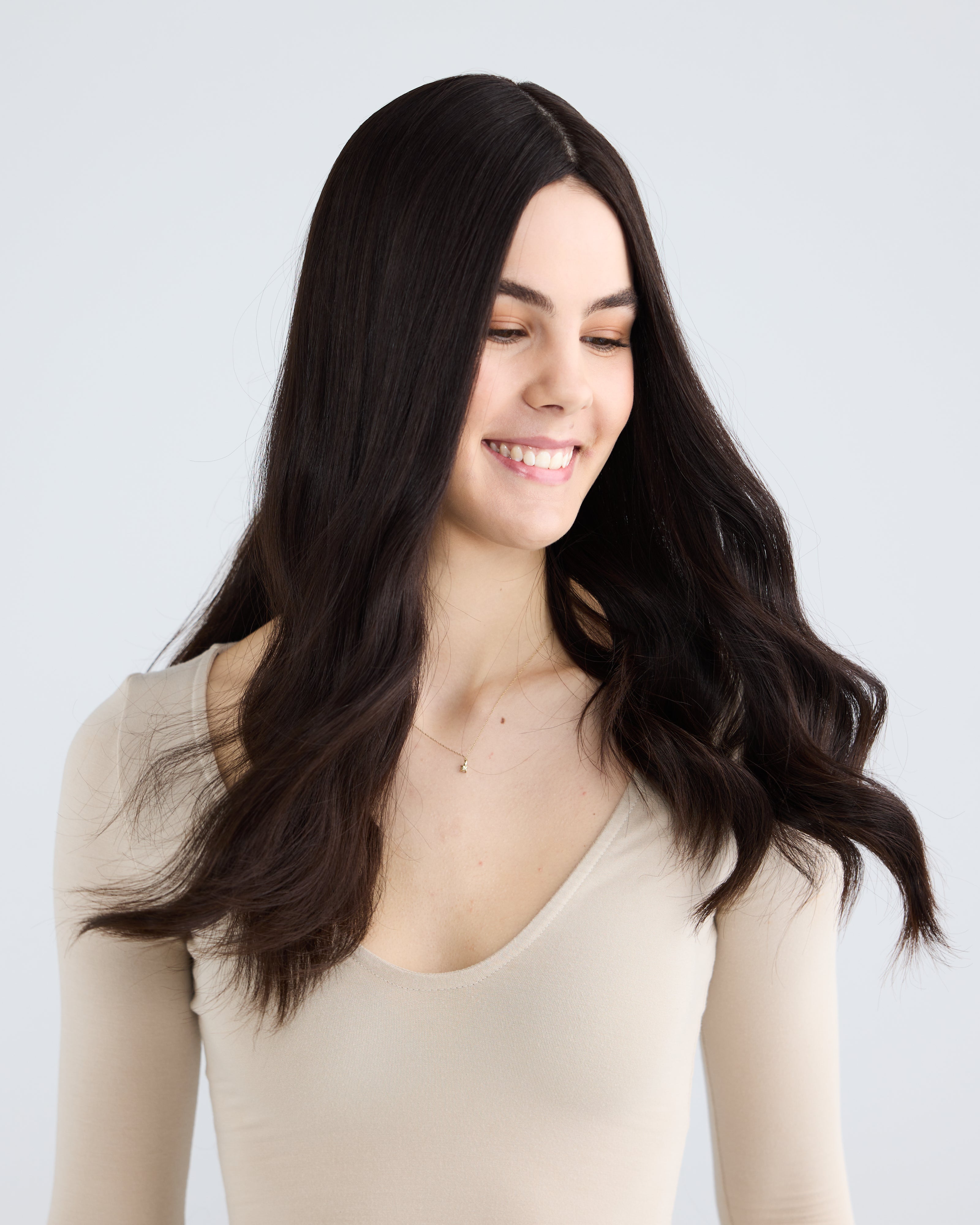 Natural Darkest Brunette // Silk Topper