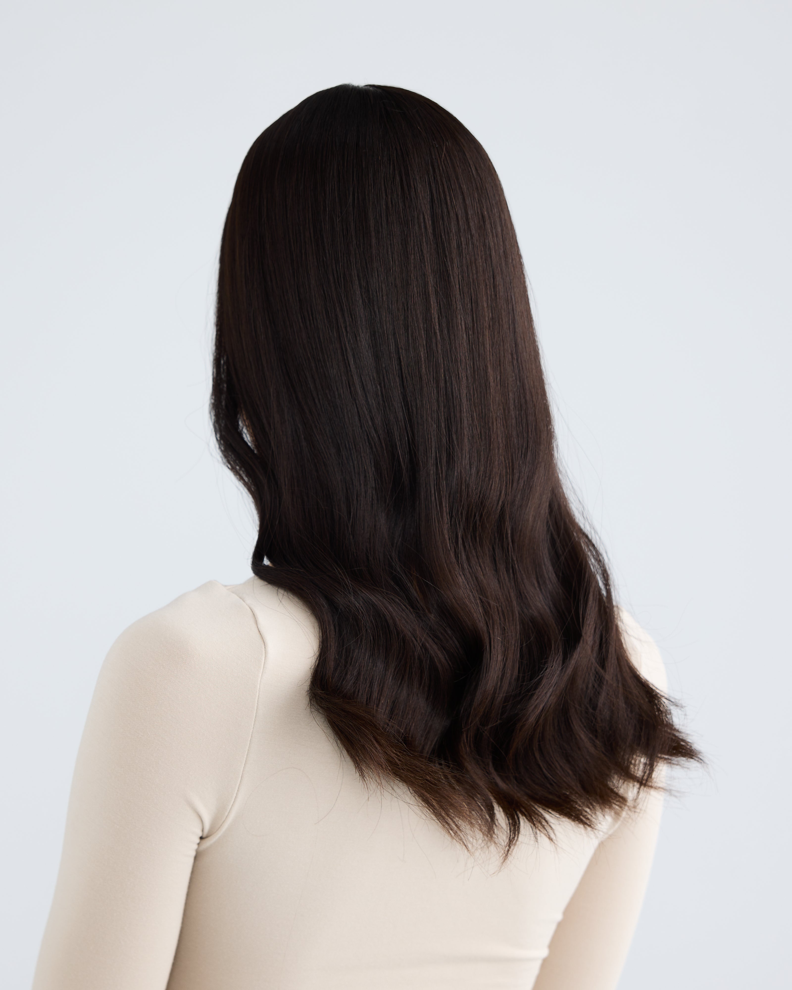 Natural Darkest Brunette // Silk Topper