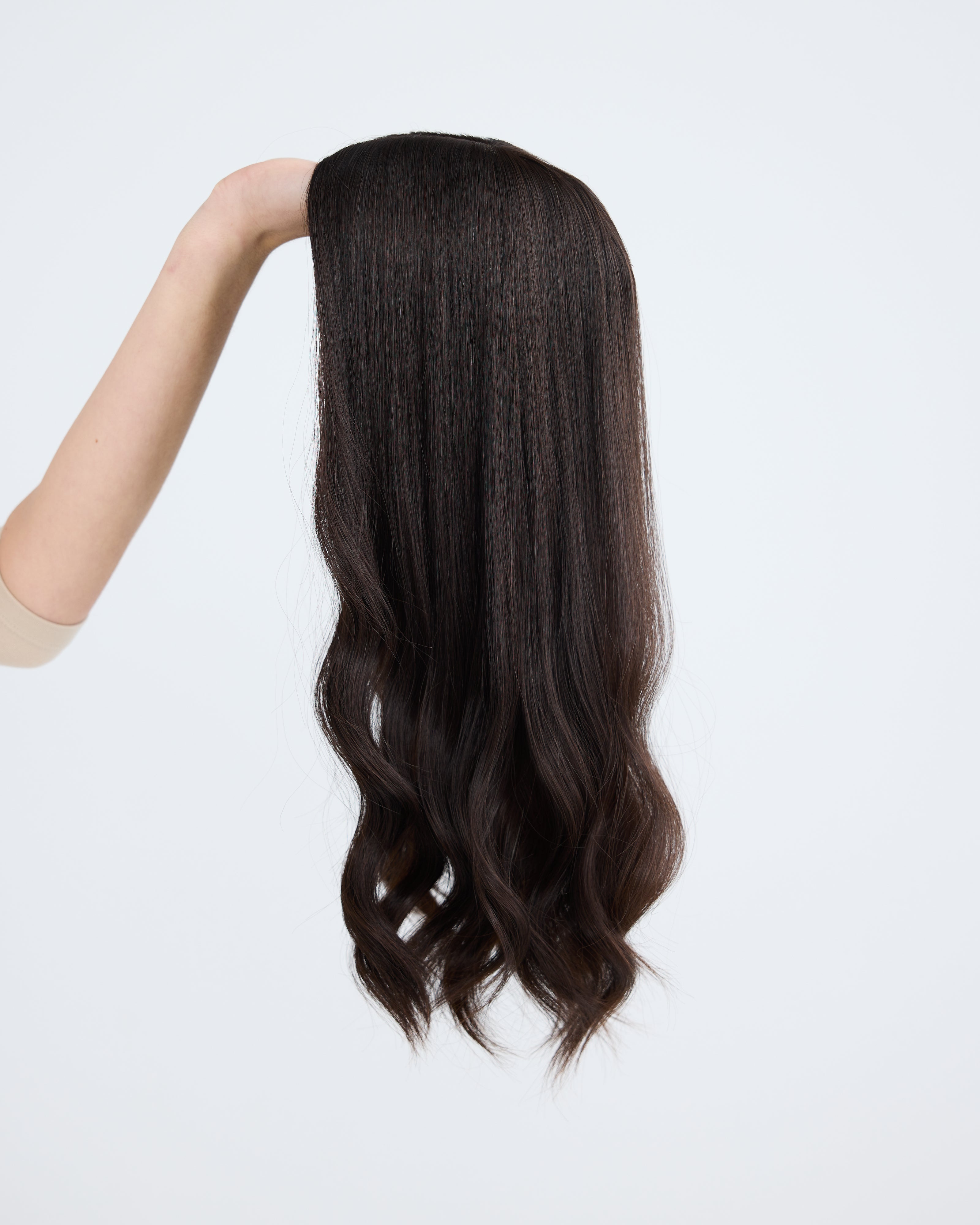 Natural Darkest Brunette // Silk Topper