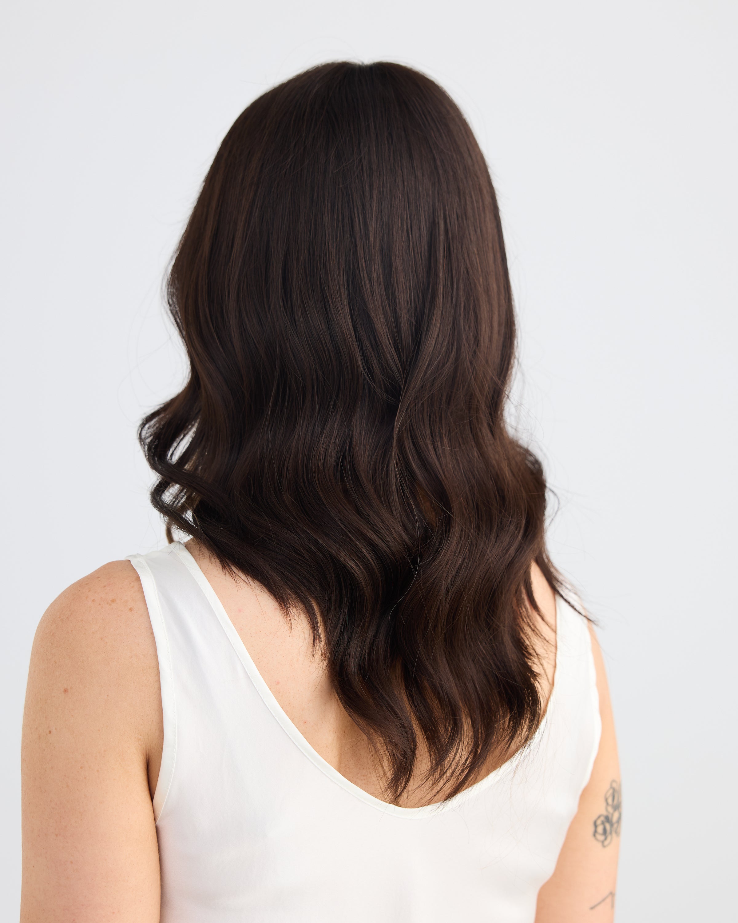 Natural Darkest Brunette // Lusta Silk Topper