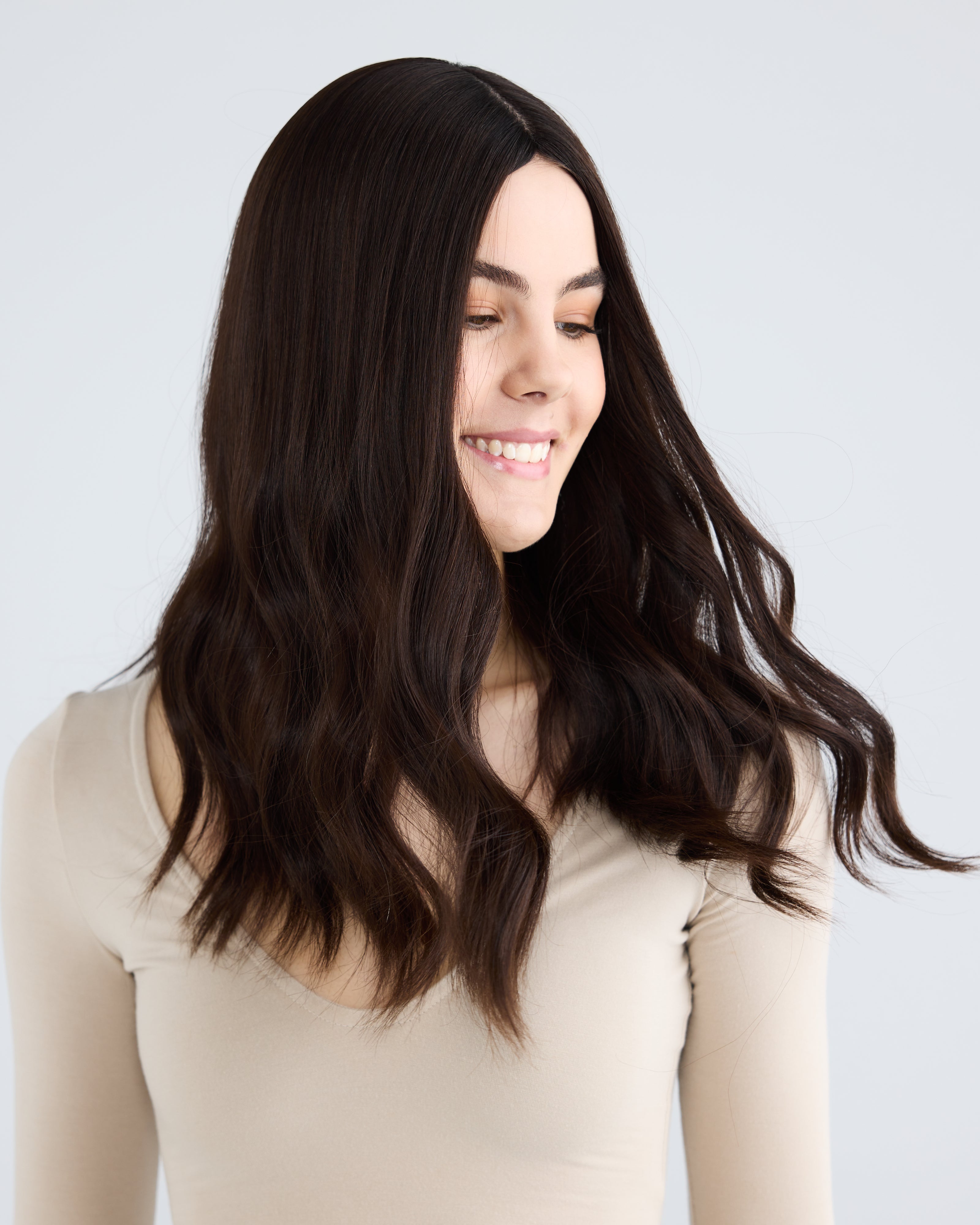 Natural Rich Brunette // Silk Topper