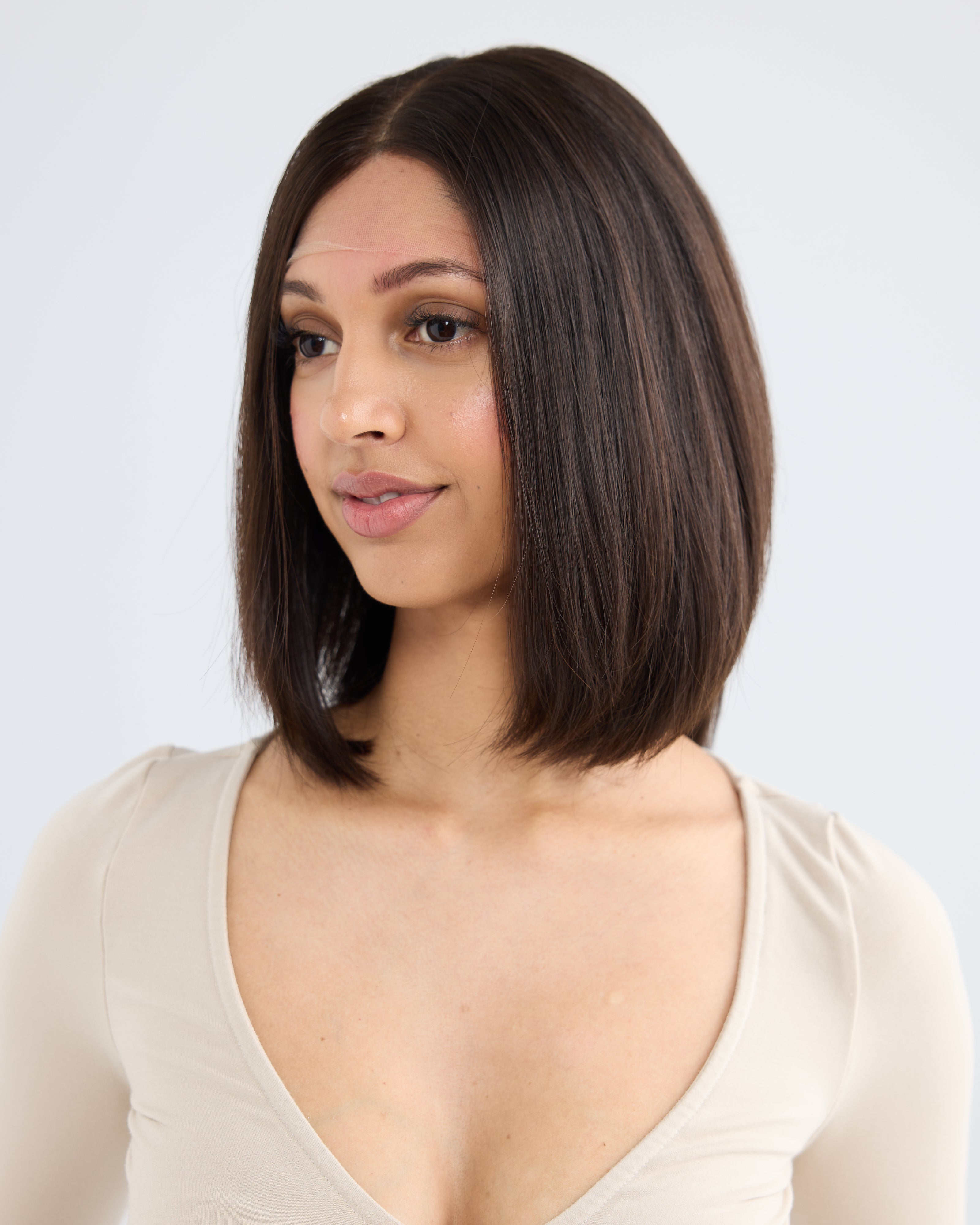 Natural Darkest Brunette // The Lusta Lace Wig