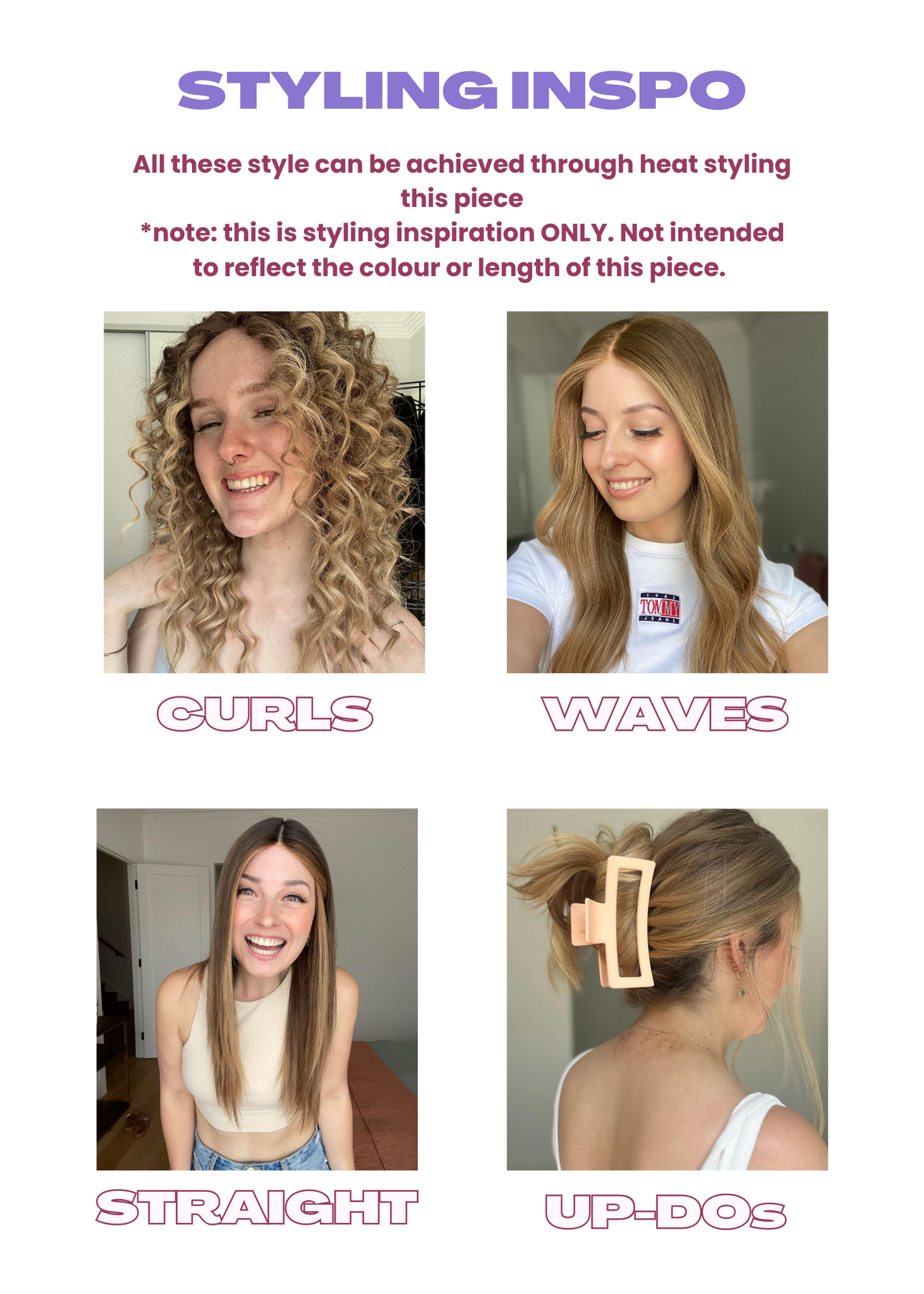 Medium Golden Blonde // Lace Front Essentials Wig // 24 Inches // M Cap