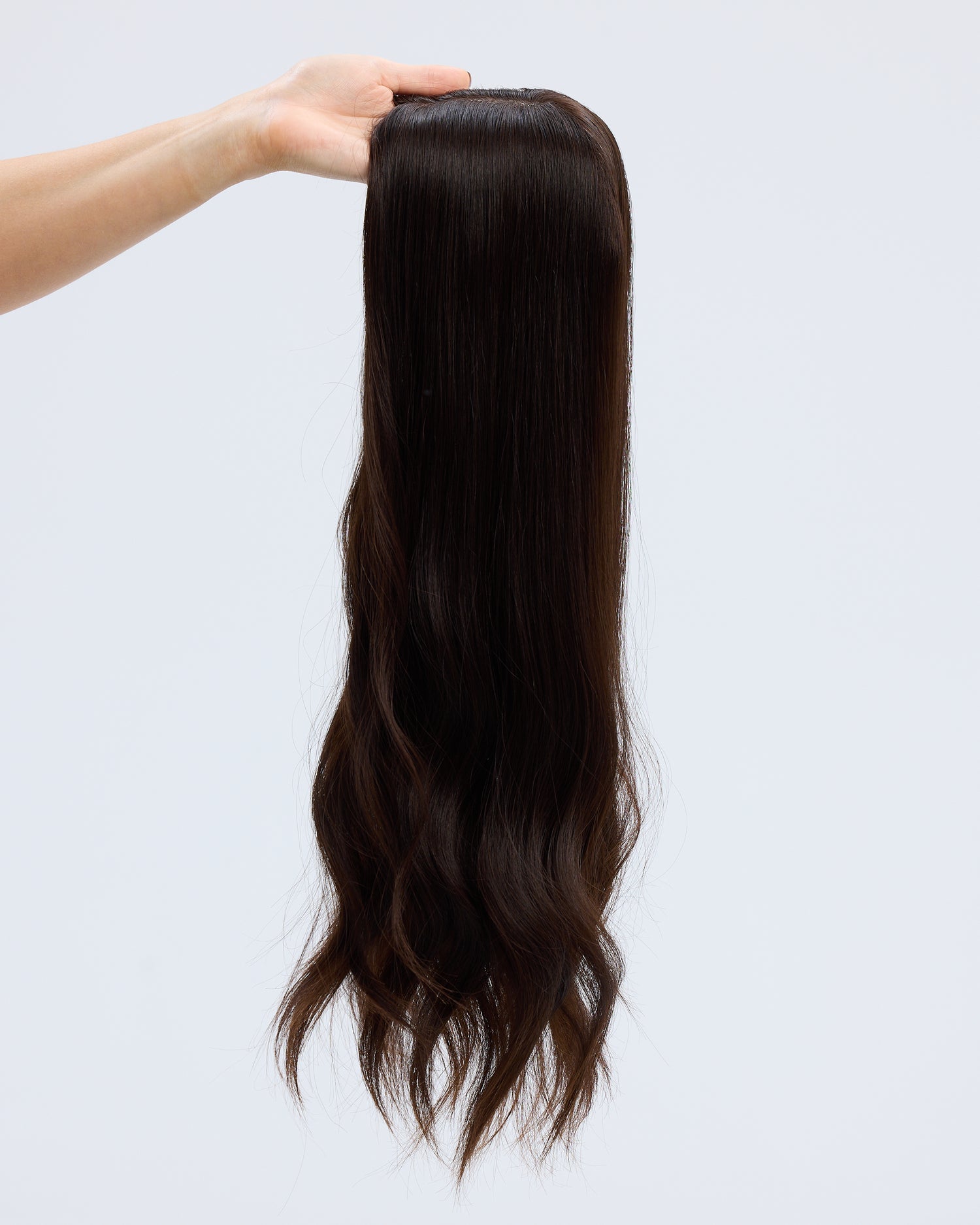 Natural Darkest Brunette 7x7 22 Inches Topper