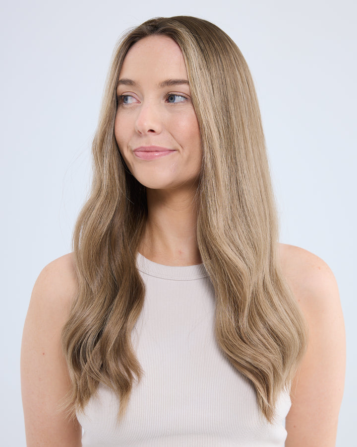 Dimensional Rooted Bronde 8x8 21 Inches Topper