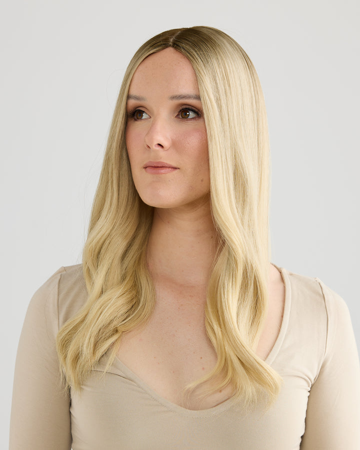 LUSH BLONDE // TOPPER // 20 INCHES // 8x8 CAP