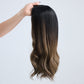 Warm Brunette Ombre 7x7 18 Inches Topper