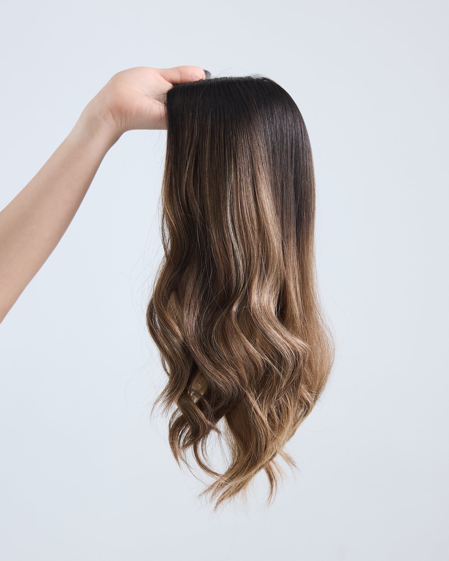 Dimensional Brunette Ombre 8x8 16 Inches Topper