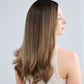 DIMENSIONAL BALAYAGE BRUNETTE // TOPPER // 22 INCHES // 8x8 CAP