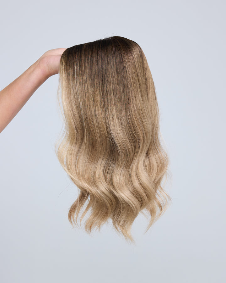 Dimensional Rooted Blonde 8x8 16 Inches Topper