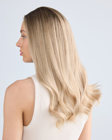 SOFT ROOTED BLONDE // TOPPER // 22 INCHES // 8x8 CAP