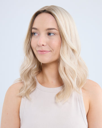 Light Creamy Blonde 16 Inches Topper