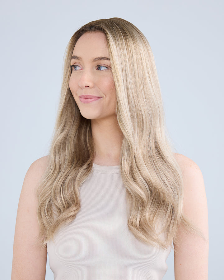 Light Neutral Blonde 8x8 22 Inches Topper