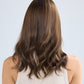 MEDIUM HIGHLIGHTED BRUNETTE // TOPPER // 19 INCHES // 8x8 CAP