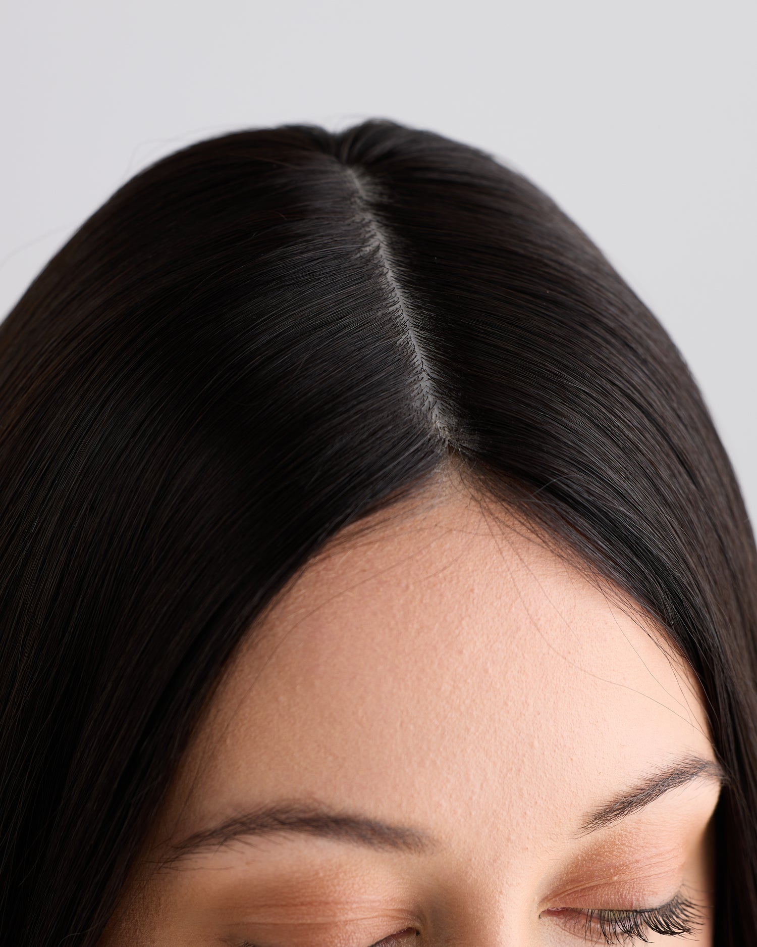NATURAL BLACK // TOPPER // 16 INCHES