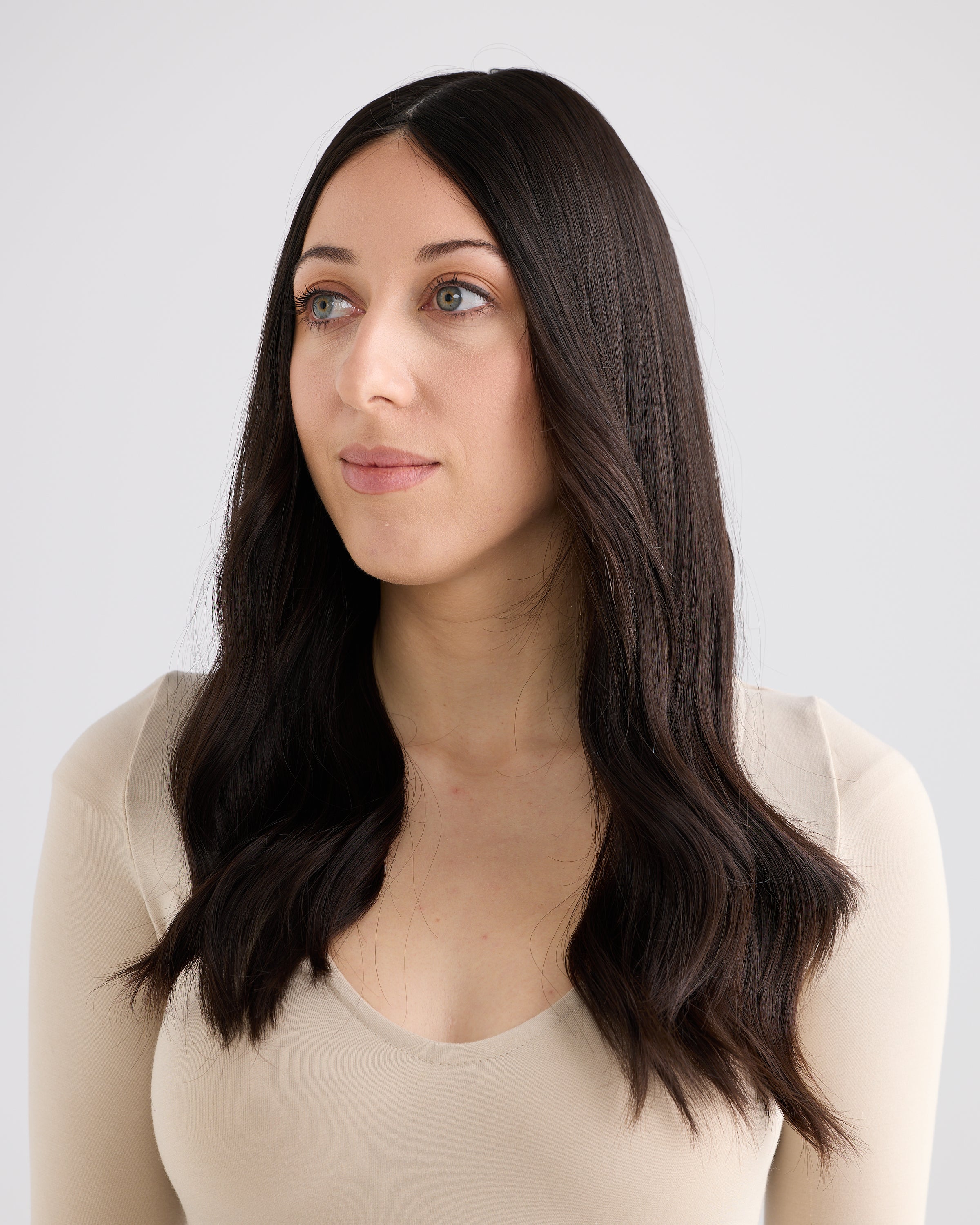 NATURAL BLACK // SILK TOPPER // 20 INCHES